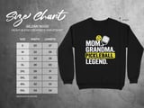 Pickleball Gildan Crewneck Sweatshirt, Mom Grandma Pickleball Legend, Court Warm Up Layer for Players thumbnail 11