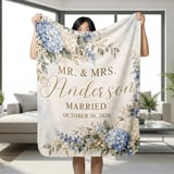 Mr and Mrs Wedding Blanket thumbnail 2
