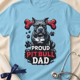 Proud Pitbull Dad Tee | Pit Bull Dad Shirt | Pittie Dad Gift | Dog Dad Shirt thumbnail 5