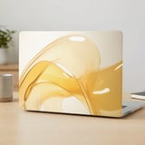 Golden Fluid Swirl MacBook Case thumbnail 4