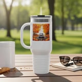 Grand Wagoneer Tumbler, The Waggy, Autumn Leaves, Pumpkin Tumbler, Fall Car Tumbler, Cars at Petralla Shop thumbnail 3