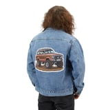 Grand Wagoneer Denim Jacket, Waggy off road, 4x4 art print, SUV poster, Classic car art, Denim Jacket print, Misc Products thumbnail 1