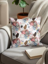 IPhone Tough Cases Tote Bag Throw Pillow: Student Design, Books, Floral, Back To School thumbnail 1