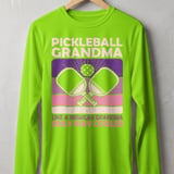 Pickleball Sport-Tek Long Sleeve Tee, Pickleball Grandma Like a Regular Grandma Only Way Cooler, Sun Shield Shirt thumbnail 10