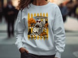 Mentally I'm Here Ghost Sweatshirt, Cozy Fall Hoodie, Introvert Humor Shirt, Spooky Season T-shirt, Coffee Lover Gift thumbnail 7