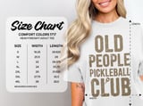 Pickleball Comfort Colors Shirt, Old People Pickleball Club, Vintage Graphic Tee for Pickleball Players thumbnail 15