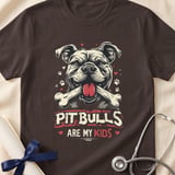Pitbulls Are My Kids Tee | Pit Bull Mom Shirt | Pittie Lover Gift | Dog Mom Apparel thumbnail 17