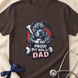Proud Pit Bull Dad Tee | Pit Bull Dad Shirt | Pittie Dad Gift | Dog Dad Apparel thumbnail 17
