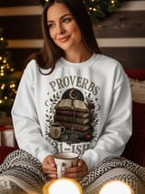 Proverbs 31-ish Book Lover Christian Woman Gift Design - Dark Academia Librarian Bible Study Other thumbnail 18