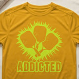 Pickleball Sport-Tek Performance Tee, Addicted Triple Paddle Graphic, Moisture Wicking Court Apparel thumbnail 3