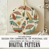 Retro Coastal Beach Digital Design Size Bundle Png thumbnail 3