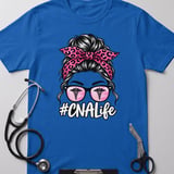 CNA Life Messy Bun Tee thumbnail 1