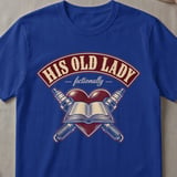 His Old Lady Fictionally Tee thumbnail 2