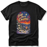 Gogh Starry Christmas ~ Comfort Colors Premium Tee thumbnail 1