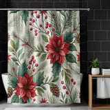 Watercolor Poinsettia Tumbler, Floral Digital Paper, Christmas Tumbler Design, Junk Journal Pages, Scrapbooking Paper, Printable PNG thumbnail 10