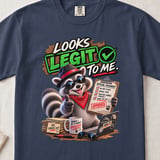 Looks Legit To Me Raccoon Tee thumbnail 5