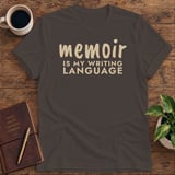 Memoir Is My Writing Language Softstyle Tee thumbnail 2