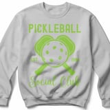 Pickleball Gildan Crewneck Sweatshirt, Pickleball Est. 1984 Social Club Vintage Graphic, Court Warm Up thumbnail 7