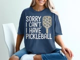 Pickleball Comfort Colors Shirt, Sorry I Can't, I Have Pickleball, Vintage Graphic Tee thumbnail 4