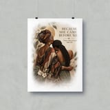 Black Mother Daughter Poster, Framed Wall Art Print, Because She Came Before Me Quote, African American Matriarch Art, Mother's Day Gift thumbnail 13