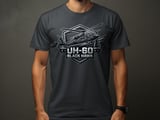 UH-60 Black Hawk Helicopter Shirt, Military Aviation Graphic Tee, Army Veteran Gift, Tactical Aviator T-Shirt, Pilot Crew Chief Apparel thumbnail 4