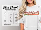 Pickleball Comfort Colors Shirt, Pickleball Retro 1970s Striped Script Lettering, Vintage Graphic Tee thumbnail 15