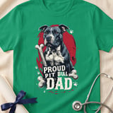 Proud Pit Bull Dad Tee | Pit Bull Dad Shirt | Pittie Dad Gift | Dog Dad Apparel thumbnail 9