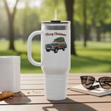 Merry Christmas Wagoneer Tumbler, The Waggy, Car Tumbler, Holiday Tumbler, Grand Wagoneer Christmas, Car Lover Gift, Christmas Gift thumbnail 7