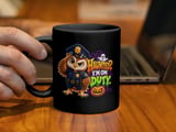 Haunted I'm On Duty Police Owl Mug thumbnail 5