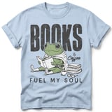 Books & Coffee Frog Tee thumbnail 6