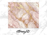 20 oz Skinny Tumbler Wrap, Pink Marble Gold Veins, Sublimation Design, Straight and Tapered, png Digital Download thumbnail 3