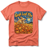 Gogh Leaf Pile ~ Comfort Colors Premium Tee thumbnail 4