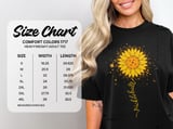 Pickleball Comfort Colors Shirt, pickleball Sunflower Floral Watercolor Print, Vintage Graphic Tee thumbnail 14