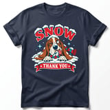 Snow Thank You Basset Hound Tee thumbnail 3