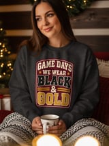 Game Days We Wear Black & Gold Tee thumbnail 10