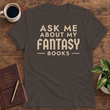 Ask Me About My Fantasy Books Softstyle Tee thumbnail 2