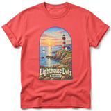 Lighthouse Dots ~ Comfort Colors Premium Tee thumbnail 3