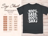100 Percent SASS 200 Percent SAX Graphic Tee thumbnail 7