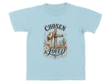 Christian Chosen Loved Youth T-Shirt, 1 Peter 2:9 Scripture Western Boho Faith Tee, Cowgirl Aesthetic Distressed Graphic Shirt thumbnail 4