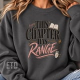 This Chapter Has Range PNG, Retro Bookish Travel Coffee Design, Cozy Reader Booktok Sublimation, Book Lover Gift T-Shirt Digital Graphic thumbnail 8