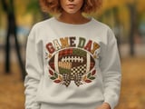 Game Day Sweatshirt Vintage Fall Football Hoodie Coquette Patchwork Football Shirt Cute Tailgate Tote Bag Autumn Gameday Mom Gift thumbnail 8