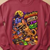 Halloween Mystery Detective Chase Dog Sweatshirt thumbnail 5