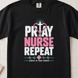 Pray Nurse Repeat Tee thumbnail 1