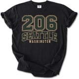 206 Seattle Washington Tee thumbnail 11