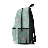 Cute Floral School Supplies Pattern Backpack, Aesthetic Teacher Student Notebook, Cottagecore Flower Print Spiral Notebook thumbnail 7