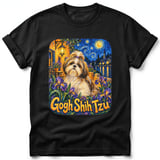 Gogh Shih Tzu ~ Comfort Colors Premium Tee thumbnail 1
