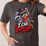 I Can Explain Raccoon Tee thumbnail 12
