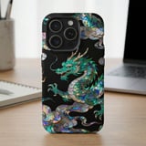 Mother of Pearl Dragon MagSafe® Phone Case thumbnail 2