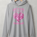 Pickleball Sport-Tek Performance Hood, Just A Girl Who Loves Pickleball, Lightweight Performance Hoodie thumbnail 6