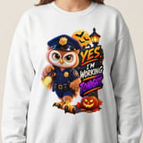 Officer Hoot the Owl Working Tonight Sweatshirt thumbnail 9